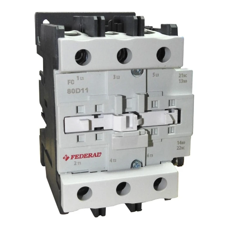 Federal FC-220D, 110kW kontaktör, 220A kontaktör, 3 fazlı kontaktör, endüstriyel kontaktör, motor kontaktörü, FC-220D, kontaktör