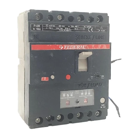 4x160A 25kA 300mA Kompakt Şalter F12R Yangın Korumalı Federal