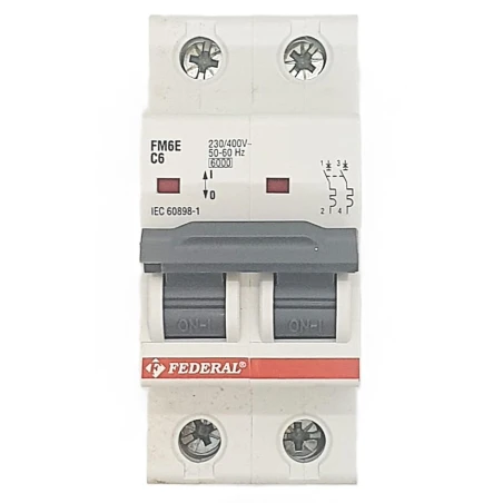 2x6A 6kA C Sigorta Fm6-Fm6E Federal