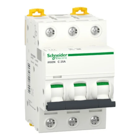 Schneider Electric, Acti 9, iK60N, Otomatik Sigorta, 3P 25A Sigorta, 6kA Sigorta, C Tipi Sigorta, Üç Faz Sigorta, Elektrik Sigor