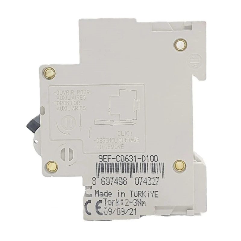 Federal sigorta, 1x100A, 6kA, C sigorta, Fm6L, otomatik sigorta, Federal elektrik, devre kesici, monofaze sigorta, 100 amper, el