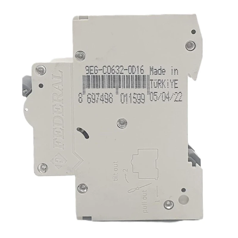 Federal sigorta, 2x16A, 6kA, C sigorta, Fm6, Fm6E, otomatik sigorta, Federal elektrik, devre kesici, parafaze sigorta, 16 amper,