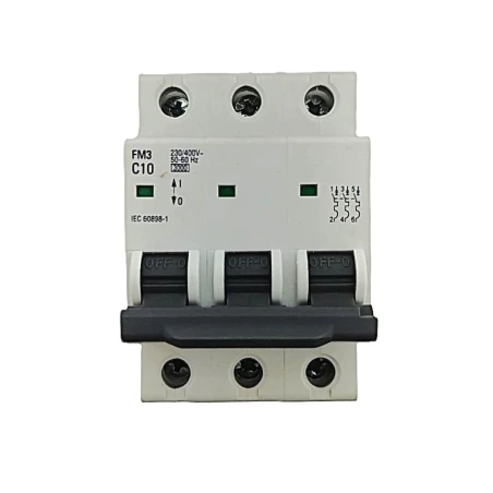 Federal otomat, 3x10A sigorta, C tipi otomat, 3kA sigorta, Fm3, trifaze sigorta, üç fazlı otomat, motor koruma sigortası, C eğri