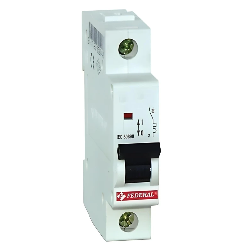 Federal, FM10L, otomatik sigorta, 1x100A, 1 kutup, 10kA, C tipi, C eğrisi, kısa devre koruması, aşırı yük koruması, tek faz, end