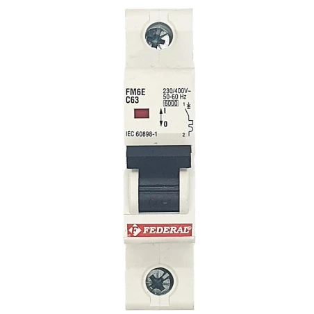 1x63A 6kA C Sigorta Fm6 ES Federal