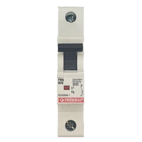 1x20A 6kA B Sigorta Fm6 ES Federal