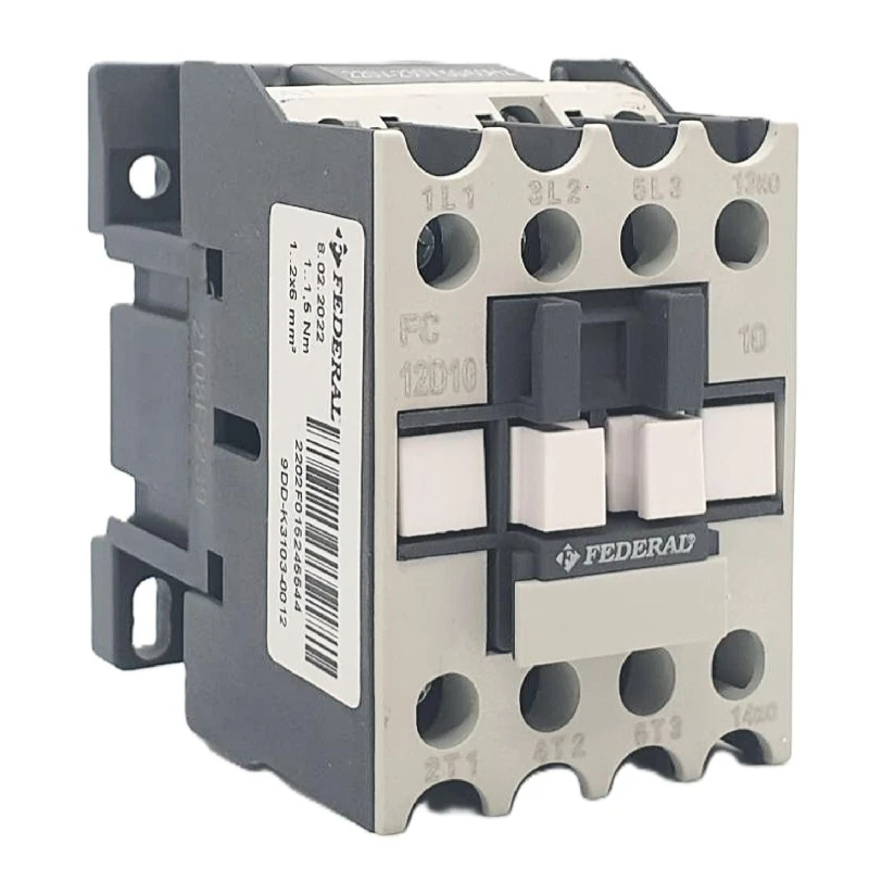 5,5kW 12A Kontaktör 3P 1NA FC-12D10 Federal