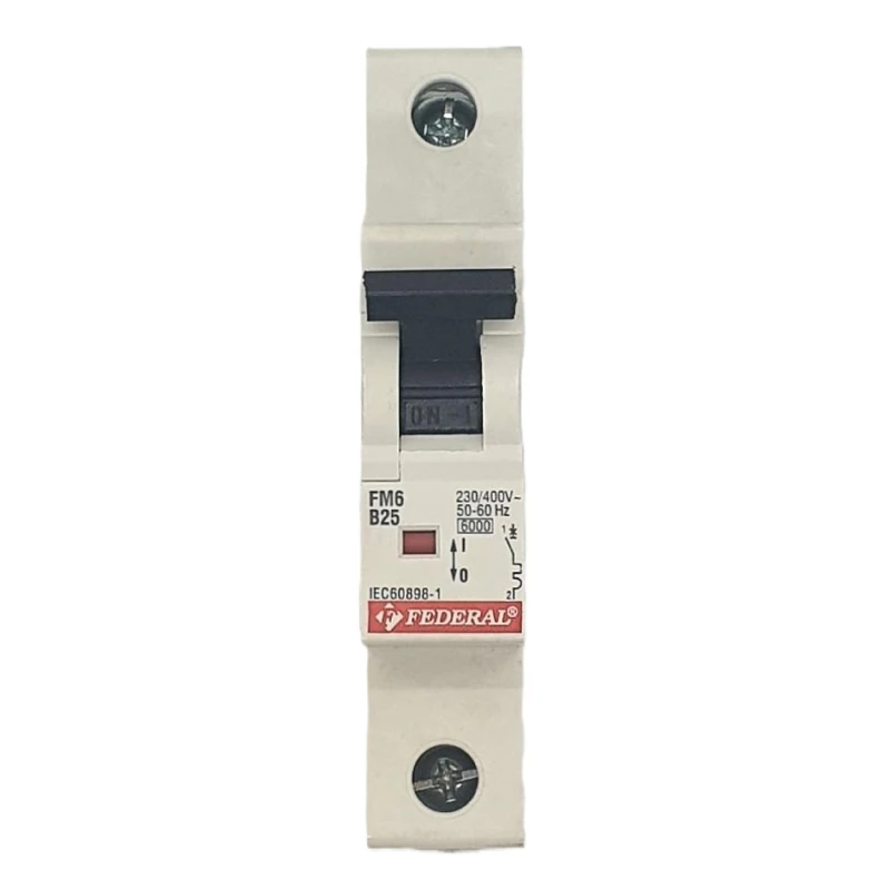 1x25A 6kA B Sigorta Fm6 ES Federal