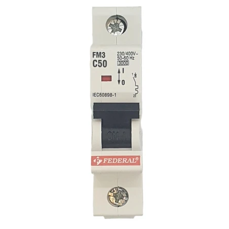 1x50A 3kA C Sigorta Fm3 Federal