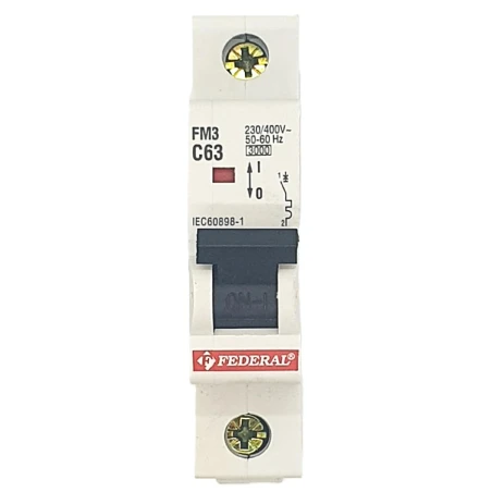 1x63A 3kA C Sigorta Fm3 Federal