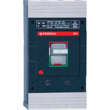 Federal F61, kompakt şalter, 3x400A kompakt şalter, 36kA şalter, ayar sahalı kompakt şalter, termik manyetik şalter, MCCB, ana p