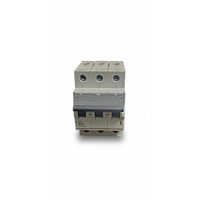 Legrand 3x25A sigorta, 25 Amper B tipi sigorta, 4,5kA sigorta, trifaze sigorta, üç fazlı sigorta, Legrand otomat, devre kesici.