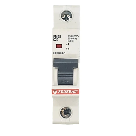 1x20A 6kA C Sigorta Fm6-Fm6E Federal