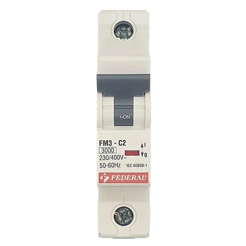 1x2A 3kA C Sigorta Fm3 Federal