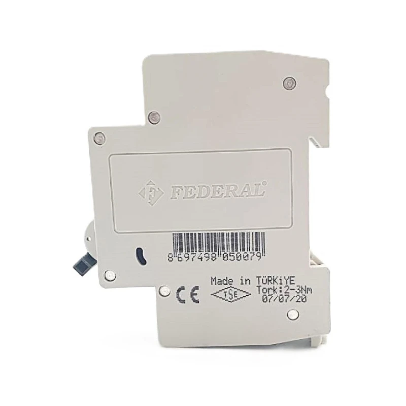 Federal sigorta, 1x25A, 3kA, B sigorta, Fm3, otomatik sigorta, Federal elektrik, devre kesici, monofaze sigorta, 25 amper, elekt