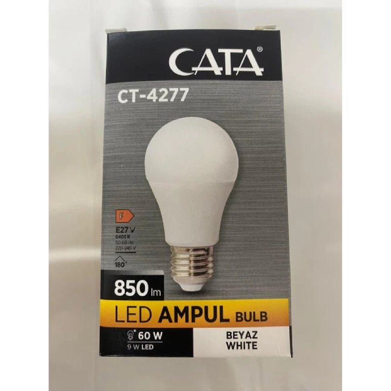9W Led Ampul  E27 6400K Beyaz